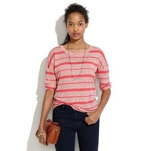 {Madewell} Easy Tee in Heather Stripe